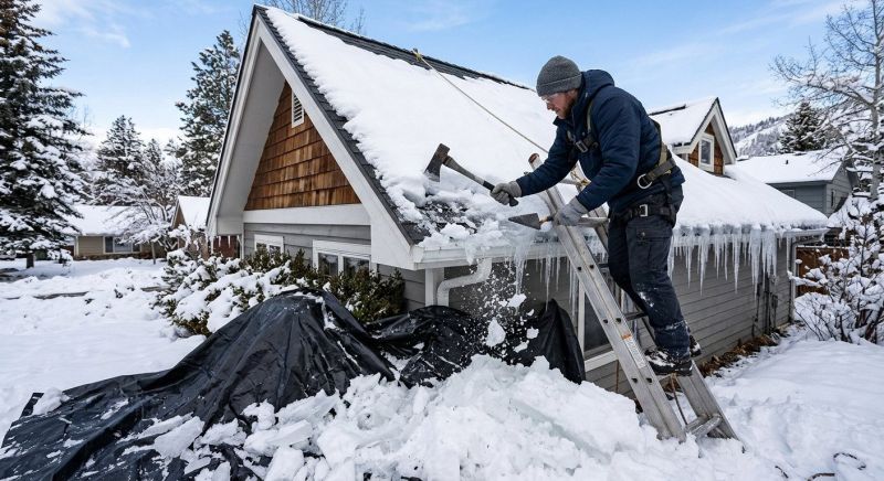 Roof Ice Dam Removal in Tacoma, WA